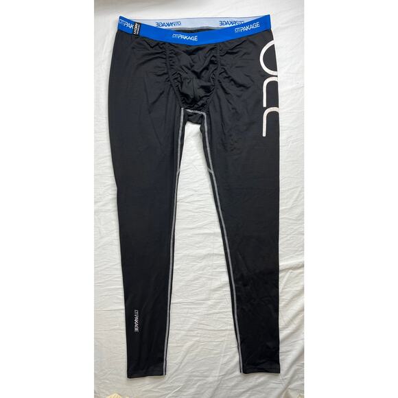 4-76 MYPACKAGE Men's Base Layer Black/Blue XL